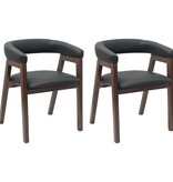 VidaXL Eettafelstoelen 2 pcs Licht Bruin 54 x 57 x 73 cm