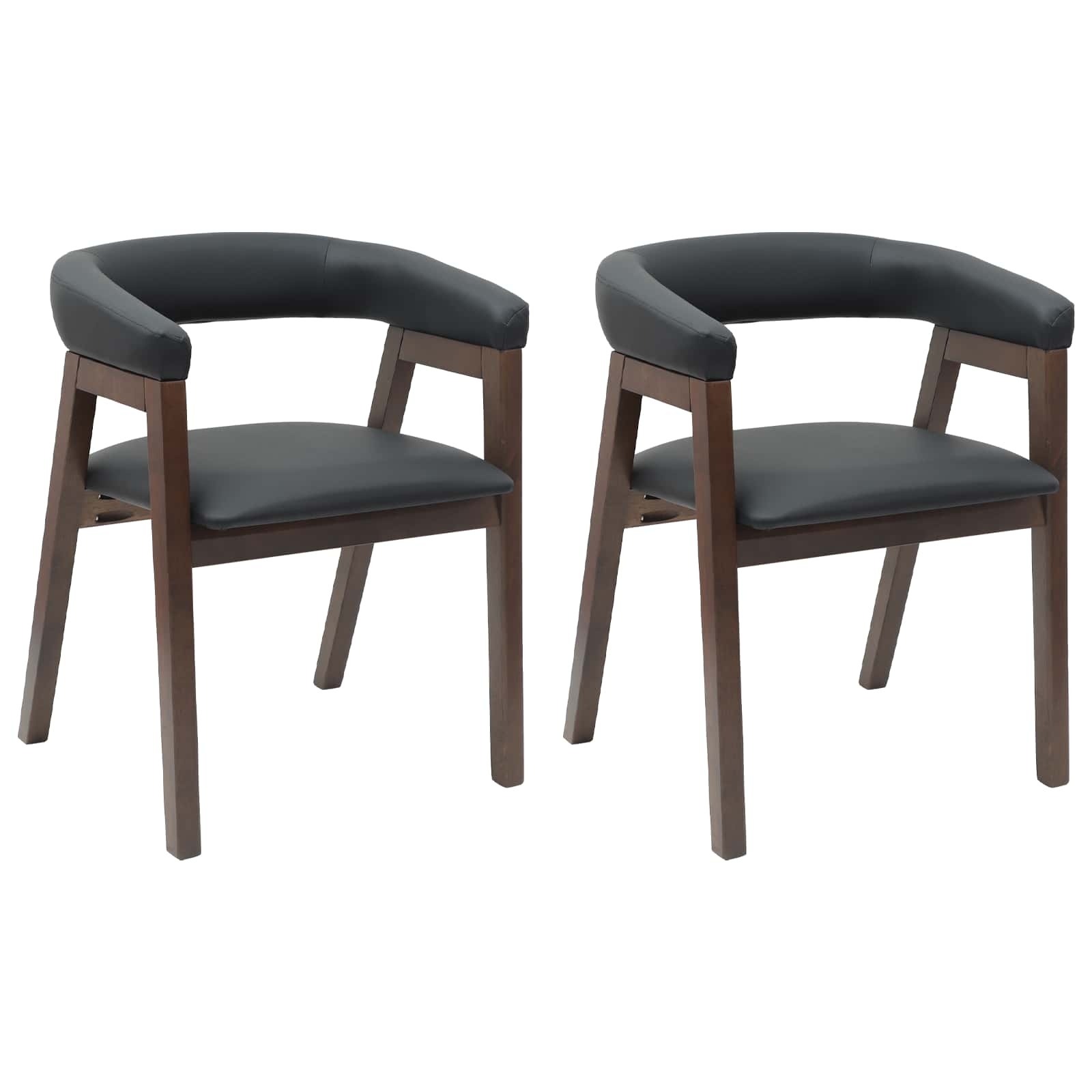 VidaXL Eettafelstoelen 2 pcs Licht Bruin 54 x 57 x 73 cm