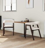 VidaXL Eettafelstoelen 2 pcs Licht Bruin 54 x 57 x 73 cm