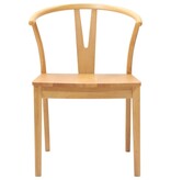 VidaXL Eetkamerstoel 2 pcs Naturel Massief Rubberhout