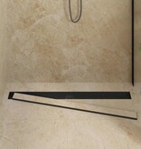 VidaXL Doucheafvoer 2-in-1 met 360° Sifon Zwart 100 cm