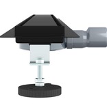 VidaXL Doucheafvoer 2-in-1 met 360° Sifon Zwart 100 cm