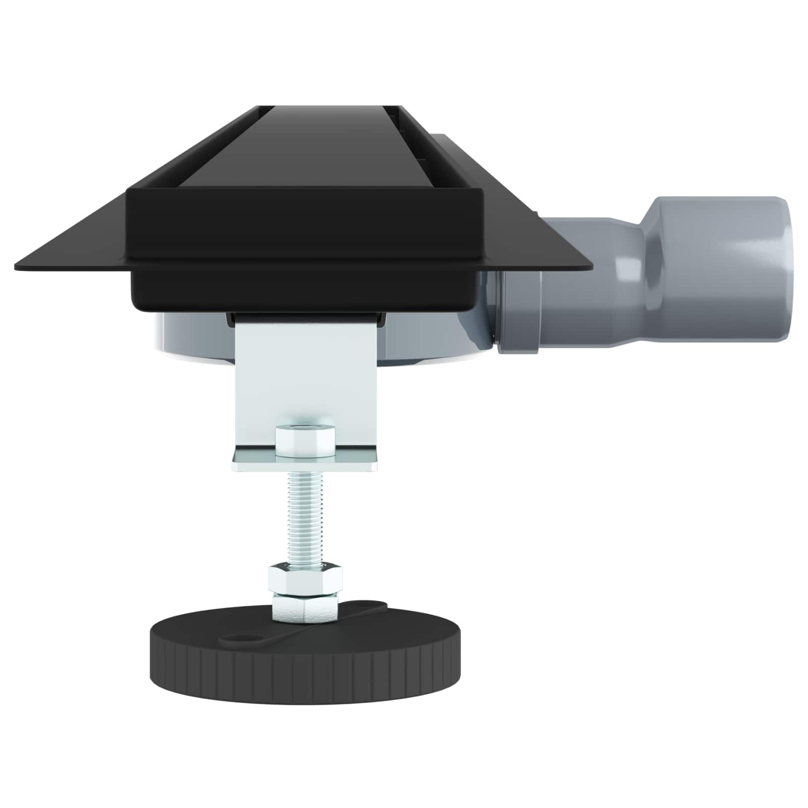 VidaXL Doucheafvoer 2-in-1 met 360° Sifon Zwart 100 cm