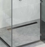 VidaXL Doucheafvoer 2-in-1 met 360° Sifon Zwart 80 cm