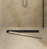 VidaXL Doucheafvoer 2-in-1 met 360° Sifon Zwart 80 cm