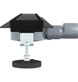 VidaXL Doucheafvoer 2-in-1 met 360° Sifon Zwart 80 cm