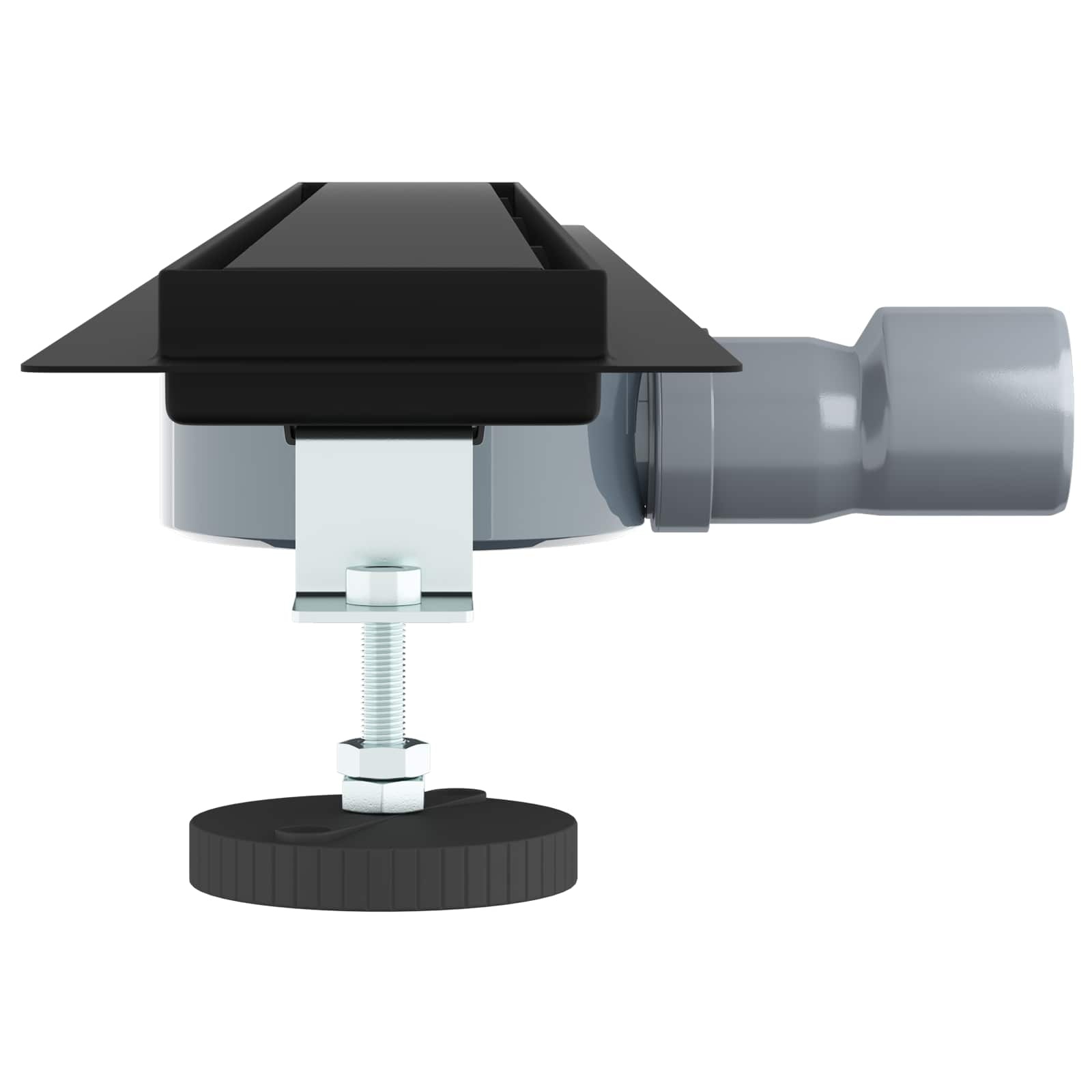 VidaXL Doucheafvoer 2-in-1 met 360° Sifon Zwart 80 cm