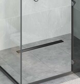 VidaXL Doucheafvoer 2-in-1 met 360° Sifon Zwart 70 cm