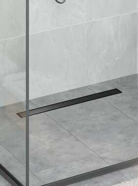 VidaXL Doucheafvoer 2-in-1 met 360° Sifon Zwart 70 cm