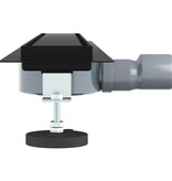 VidaXL Doucheafvoer 2-in-1 met 360° Sifon Zwart 70 cm