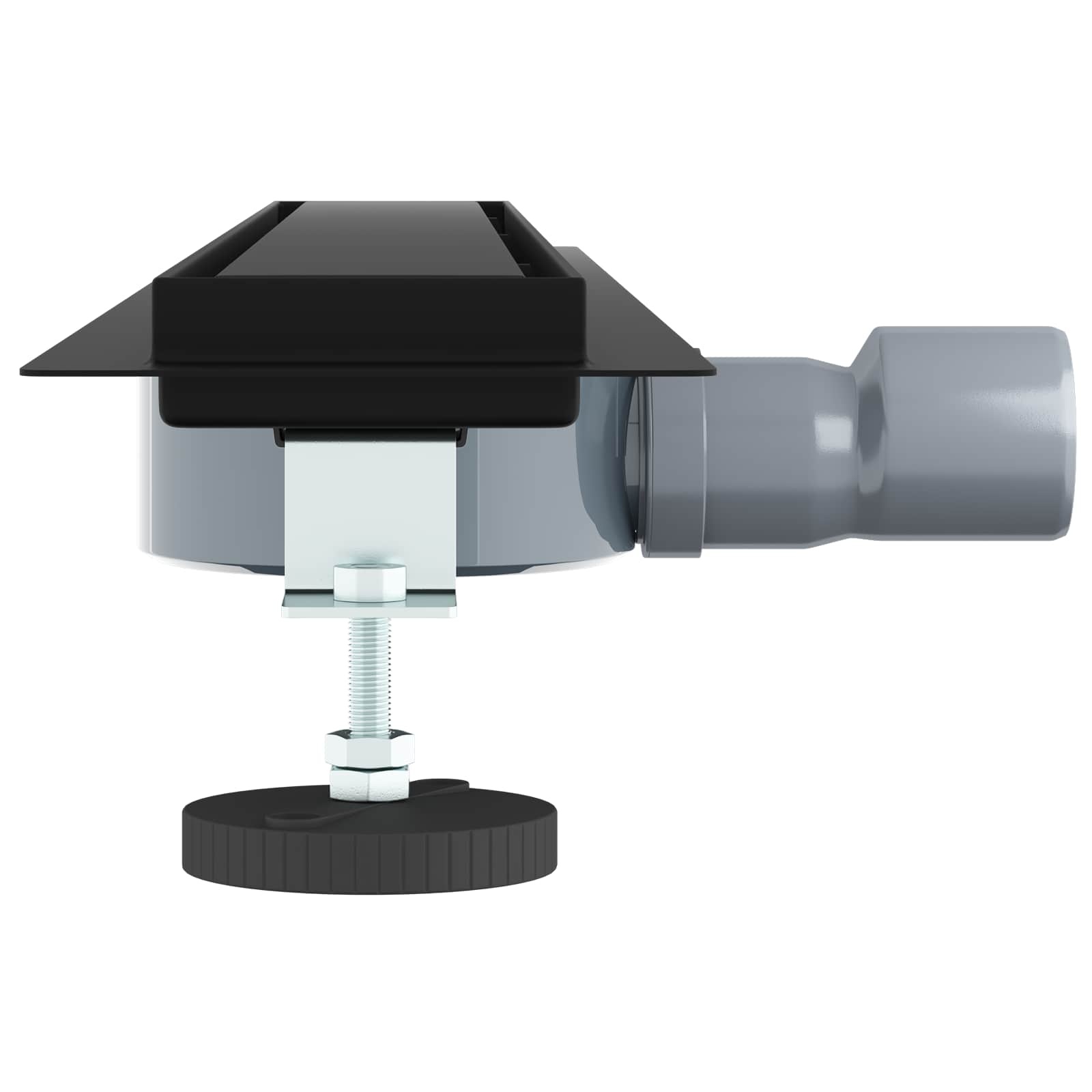 VidaXL Doucheafvoer 2-in-1 met 360° Sifon Zwart 70 cm