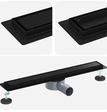 VidaXL Doucheafvoer 2-in-1 met 360° Sifon Zwart 60 cm