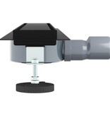 VidaXL Doucheafvoer 2-in-1 met 360° Sifon Zwart 60 cm