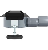 VidaXL Doucheafvoer 2-in-1 met 360° Sifon Zwart 50 cm