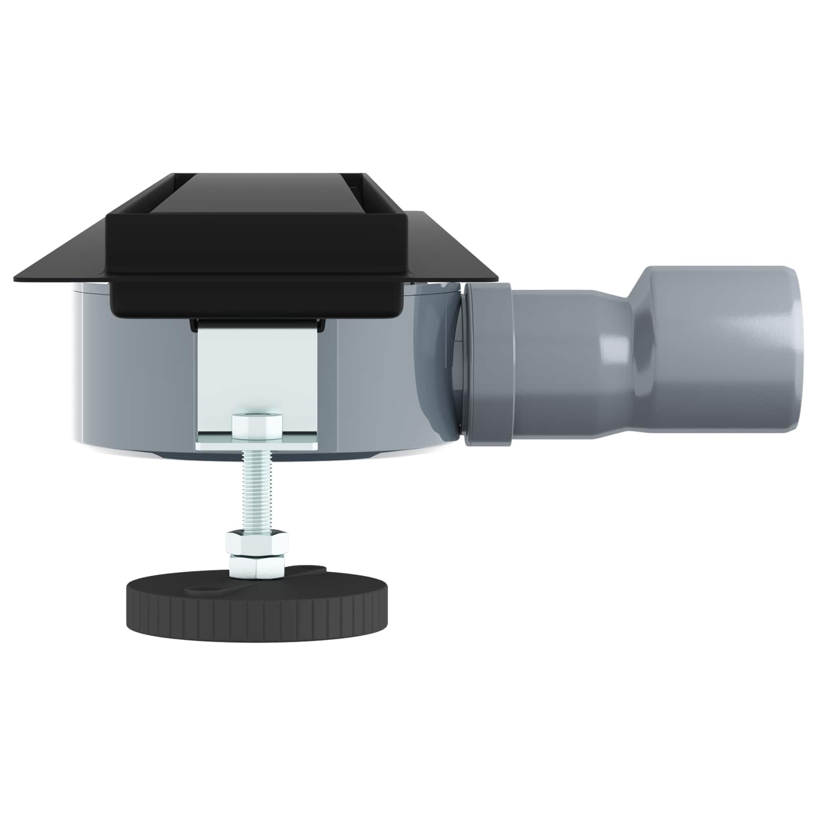 VidaXL Doucheafvoer 2-in-1 met 360° Sifon Zwart 50 cm