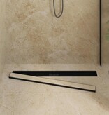 VidaXL 2 in 1 Doucheafvoer Zwart 90 cm Roestvrij staal 304