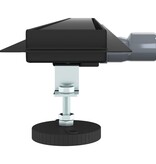 VidaXL 2 in 1 Doucheafvoer Zwart 90 cm Roestvrij staal 304