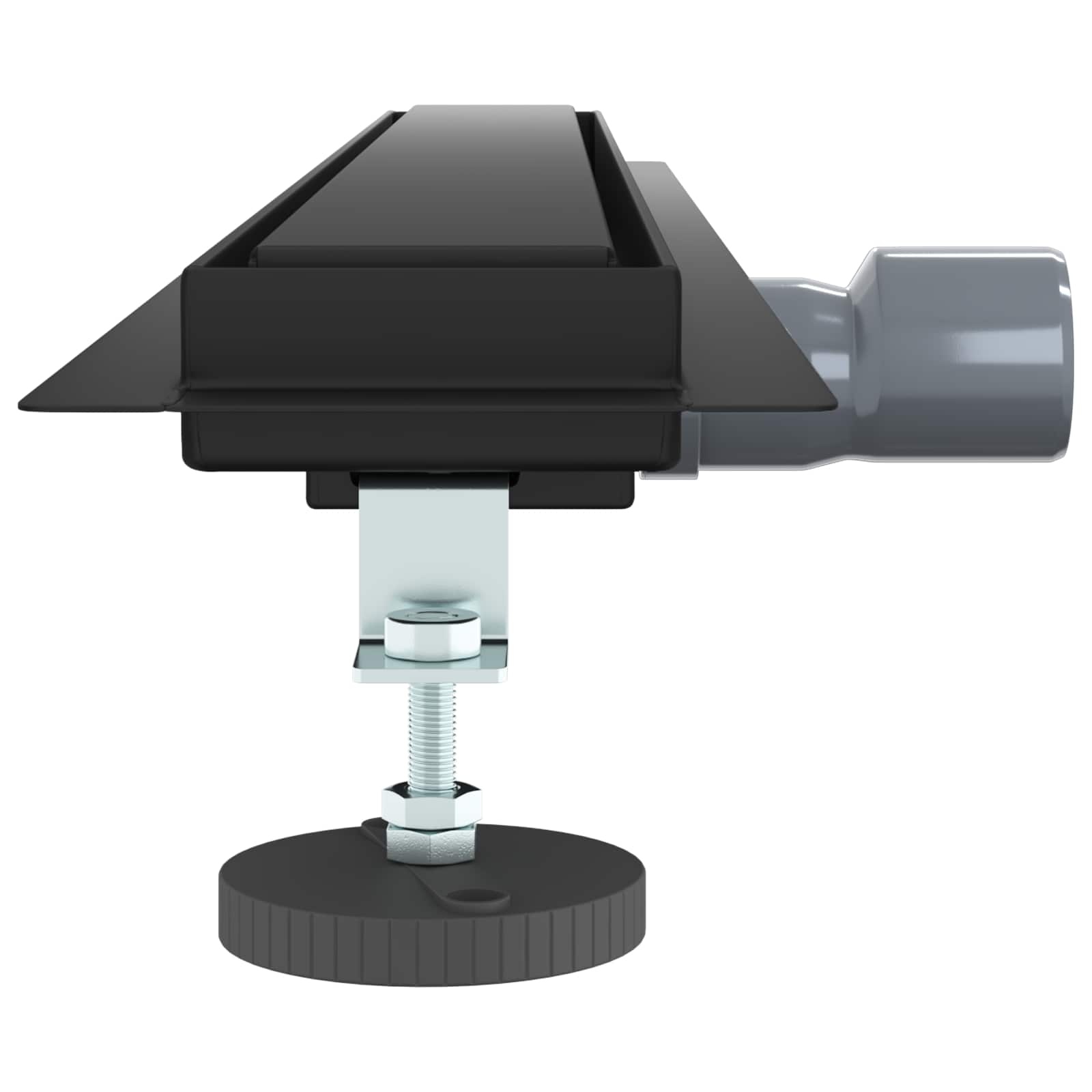 VidaXL 2 in 1 Doucheafvoer Zwart 80 cm Roestvrij staal 304