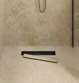 VidaXL 2 in 1 Doucheafvoer Zwart 60 cm Roestvrij staal 304