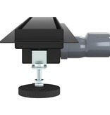 VidaXL 2 in 1 Doucheafvoer Zwart 60 cm Roestvrij staal 304