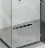 VidaXL 2 in 1 Doucheafvoer Zwart 50 cm Roestvrij staal 304