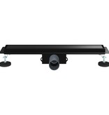 VidaXL 2 in 1 Doucheafvoer Zwart 50 cm Roestvrij staal 304