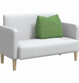 VidaXL Rugkussen Lichtgroen 60 x 20 x 50 cm Cordstof