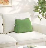 VidaXL Rugkussen Lichtgroen 45 x 20 x 35 cm Cordstof