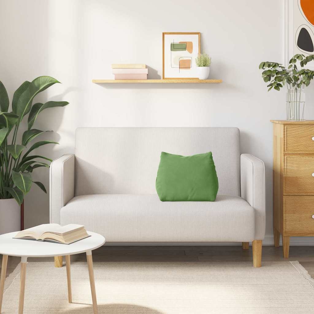 VidaXL Rugkussen Lichtgroen 45 x 20 x 35 cm Cordstof