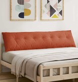 VidaXL Rugkussen Rood-oranje 200 x 50 cm Cordstof