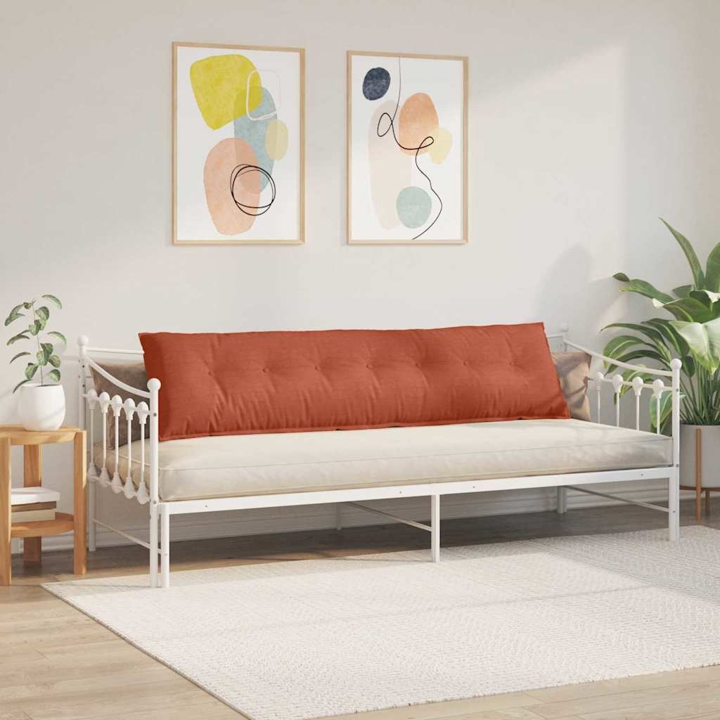 VidaXL Rugkussen Rood-oranje 200 x 50 cm Cordstof