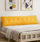 VidaXL Rugkussen Lichtgeel 200 x 50 cm Cordstof