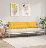 VidaXL Rugkussen Lichtgeel 200 x 50 cm Cordstof