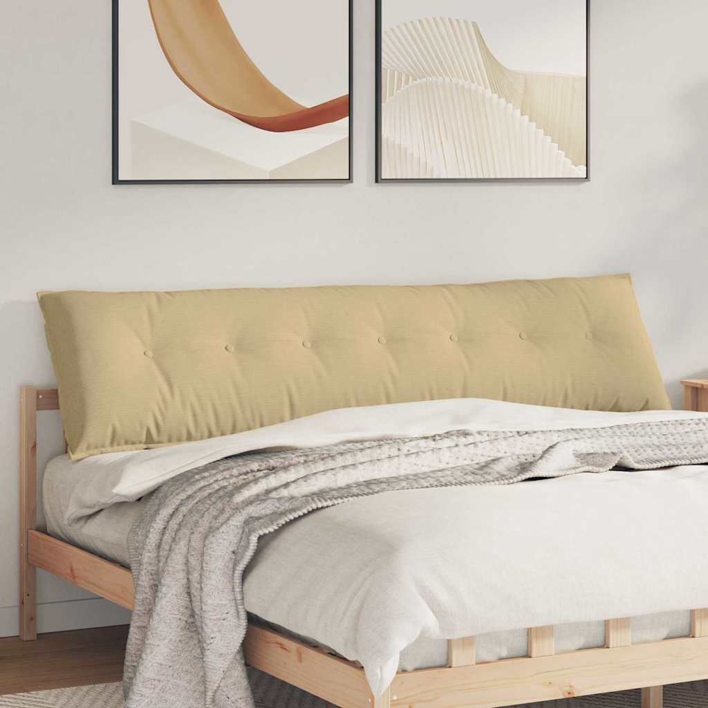 VidaXL Rugkussen Grijs groen 200 x 50 cm Cordstof