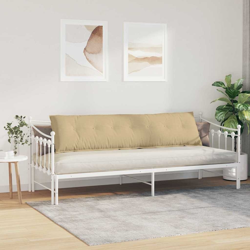 VidaXL Rugkussen Grijs groen 200 x 50 cm Cordstof