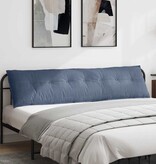 VidaXL Rugkussen Blauw 200 x 50 cm Cordstof