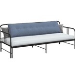 VidaXL Rugkussen Blauw 200 x 50 cm Cordstof