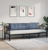 VidaXL Rugkussen Blauw 200 x 50 cm Cordstof