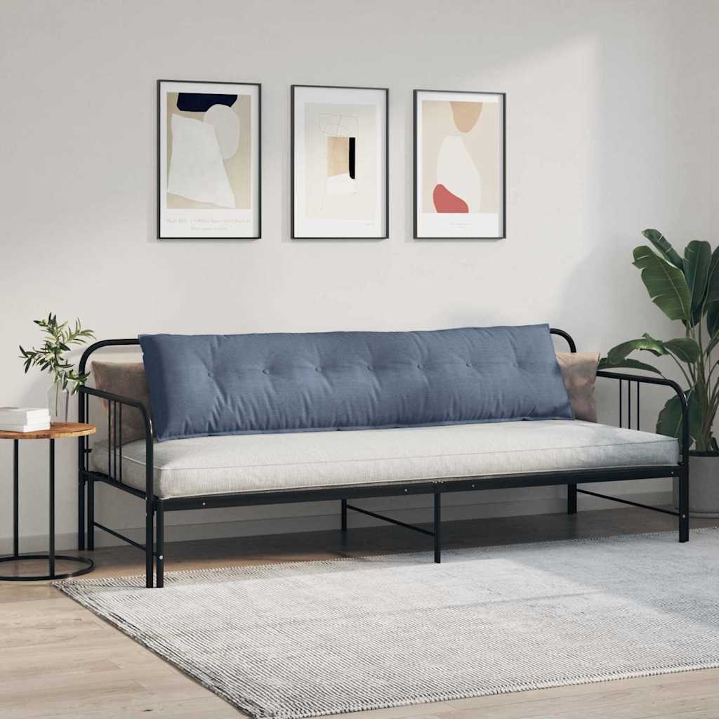 VidaXL Rugkussen Blauw 200 x 50 cm Cordstof