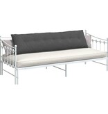 VidaXL Rugkussen Donkergrijs 200 x 50 cm Cordstof