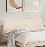 VidaXL Rugkussen Beige 200 x 50 cm Microvezel Stof