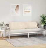 VidaXL Rugkussen Beige 200 x 50 cm Microvezel Stof