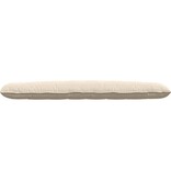 VidaXL Rugkussen Beige 200 x 50 cm Microvezel Stof