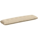 VidaXL Rugkussen Crème 200 x 50 cm Microvezel Stof