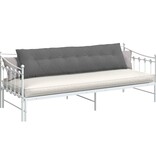 VidaXL Rugkussen Donkergrijs 200 x 50 cm Microvezel Stof