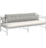 VidaXL Rugkussen Lichtgrijs 200 x 50 cm Microvezel Stof