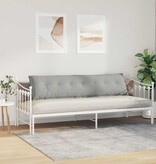 VidaXL Rugkussen Lichtgrijs 200 x 50 cm Microvezel Stof