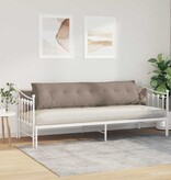 VidaXL Rugkussen Taupe 200 x 50 cm Microvezel Stof