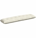 VidaXL Rugkussen Crème 200 x 50 cm Cordstof