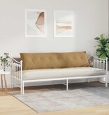 VidaXL Rugkussen Bruin 200 x 50 cm Cordstof